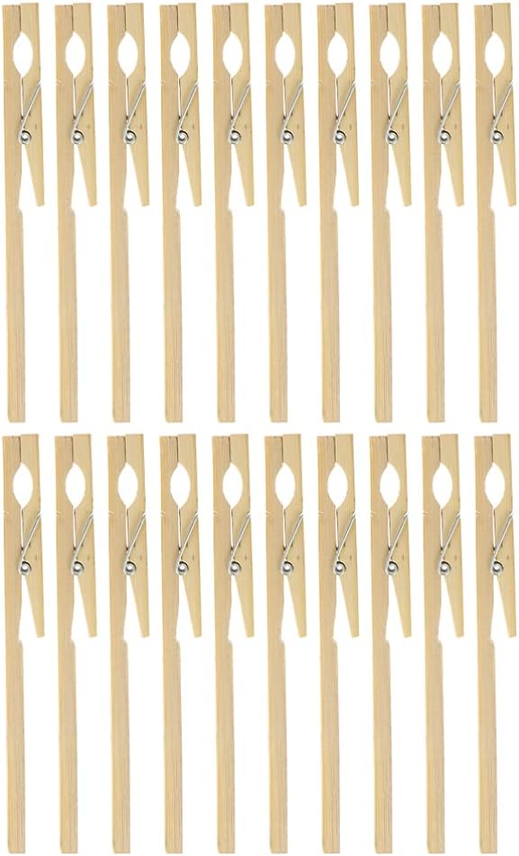 20pcs Wooden Test Tube Clip Bamboo Glass Test Tube Holder Clamp for School Industrial Laboratory Equipment Testing Tool