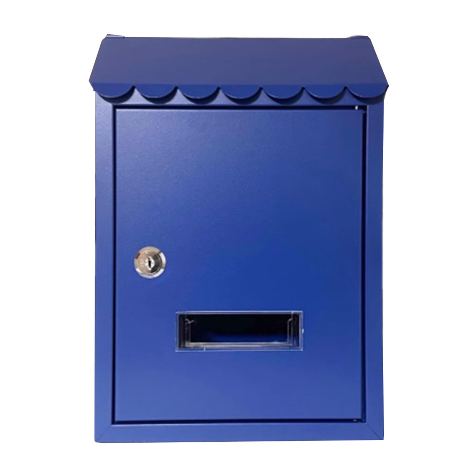 Buzón De Correo De Pared para Casa De Estilo Europeo con Patio, Buzón De Correo para Exteriores, Resistente A La Lluvia, Buzón De Sugerencias(Azul)