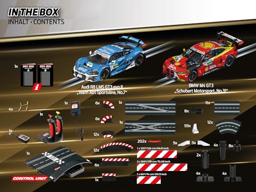 Image of Carrera Digital Electric Slot Car Racing Track Set Includes Two Cars & Two Dual-Speed, D124 Full Speed