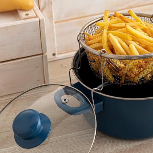 Quid Baltic Friteuse avec panier en acier carbone 20 cm Acier carbonaté Convient vitrocéramique Convient électrique 2 couches antiadhésives – Image 5