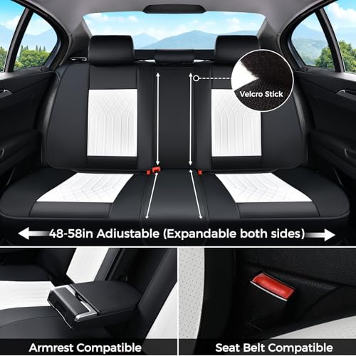 FLORICH Front Car Seat Covers, Leather Seat Covers for Cars, Waterproof Car Seat Protector Breathable, Front Seat Covers for Cars, Automotive Seat Covers Universal Fit for Most SUV Pick-up Truck by FLORICH - Image 8