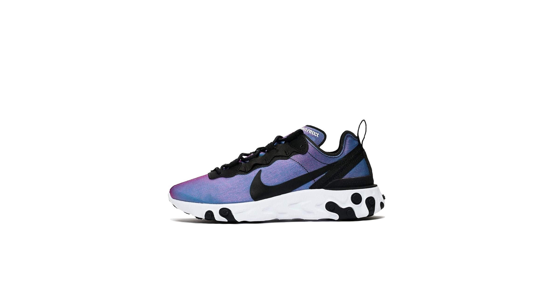 【新品】【黒タグ】NIKE REACT Element 55 PRM SU19 NIKE REACT ELEMENT 55 PRM SU19 BLACK/BLACK-TOUR YELLOW-WHITE