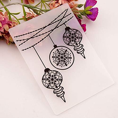 Christmas Flower Print DIY Plastic Embossing Folders for DIY Scrapbooking Paper Craft. Card Making Decoration Supplies