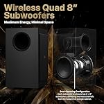 Nakamichi Dragon 11.4.6 Home Surround Sound System with Dolby Atmos and DTS:X Pro. Soundbar Meets AV Receiver - Image 5