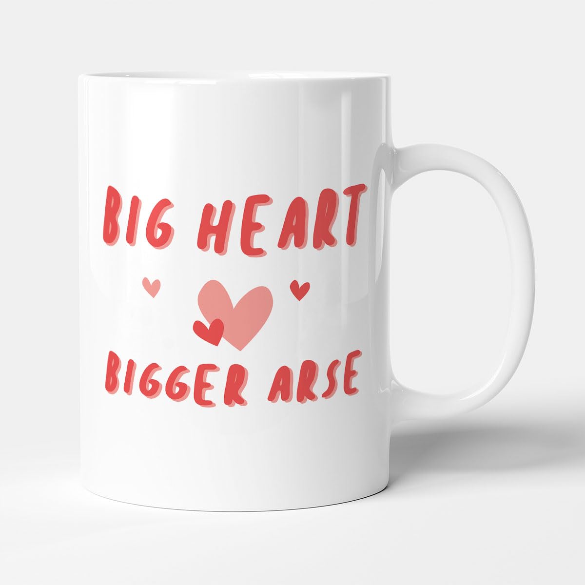 Victorian Printing Co - Big Heart Bigger Arse - Gift Funny Girlfriend Mug, Ceramic, 11fl.oz.