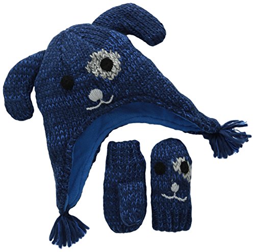The Children's Place Baby Boys' Infant Dog Hat & Mitten Set