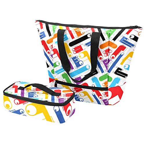Sac fourre-tout et boîte à déjeuner pour pique-nique et voyage