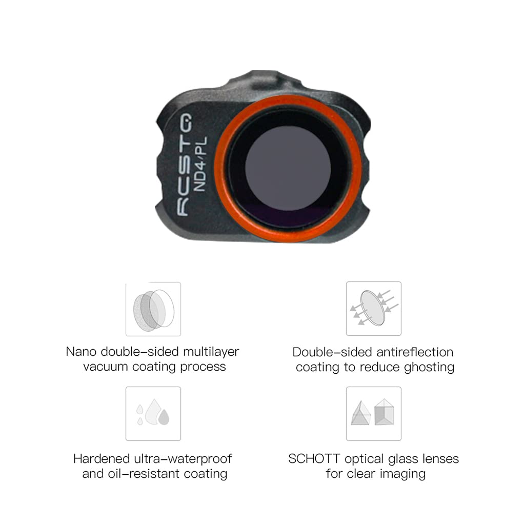 Juego de filtros para cámara ND4 ND8 ND16 ND32/PL 6 unidades