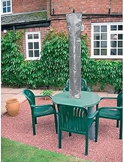 Ram© Grey Waterproof Garden Rotary Parasol Cover With Tie Down 160CM