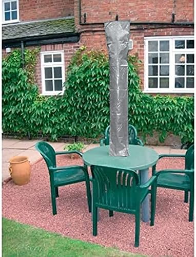 Ram© Grey Waterproof Garden Rotary Parasol Cover With Tie Down 160CM