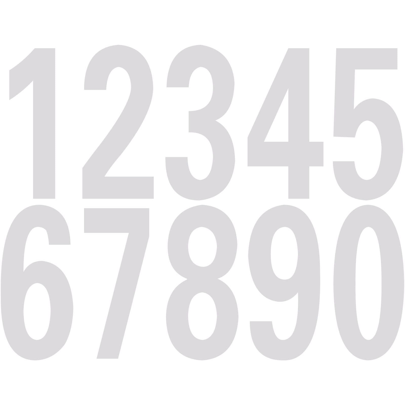 Stickers De Numeros Grandes Pegatinas Letras Adhesivas 30 Pegatinas De Números Grandes - Adhesivos Impermeables Para Buzones, Puertas O Cubos De Basura Pegatina Coche Pegatinas Numeradas