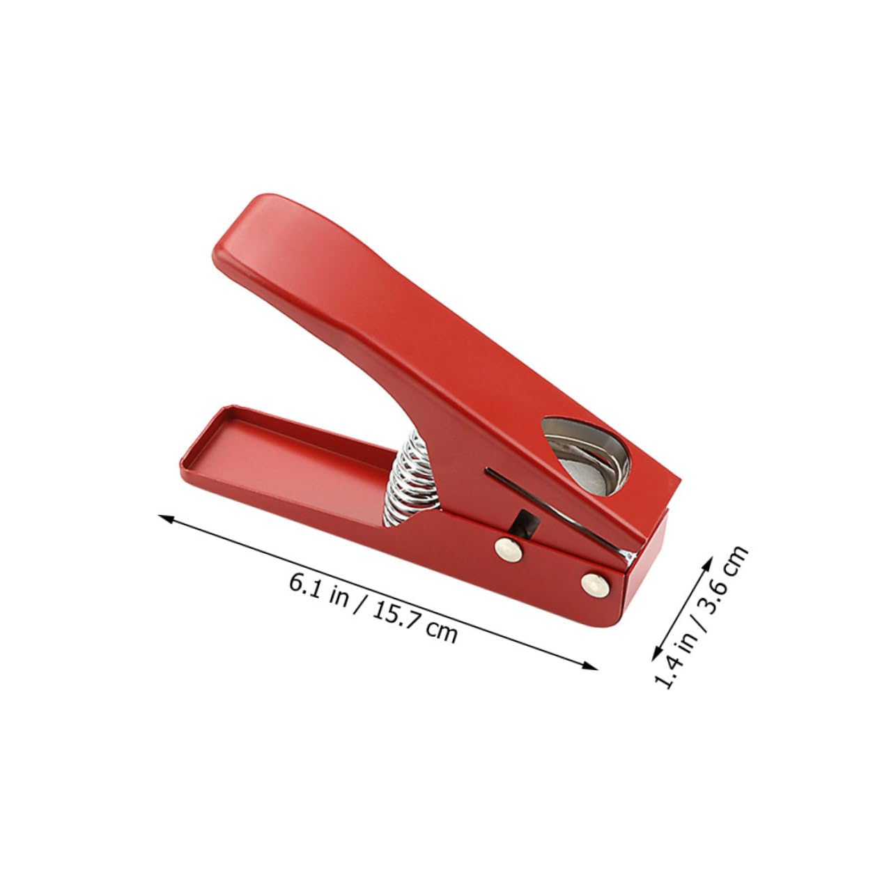 Punzone per Plettri per Creazione Plettri Personalizzati in Metallo Rosso per Chitarra Strumento Resistente per Taglio di Materiali Diversi