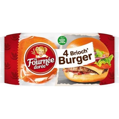La Fournée Dorée Brioch' Burger - les 4 burger - 250 g