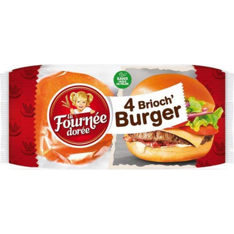 La Fournée Dor 4 Brioch? Hamburguesa 250 g (paquete de