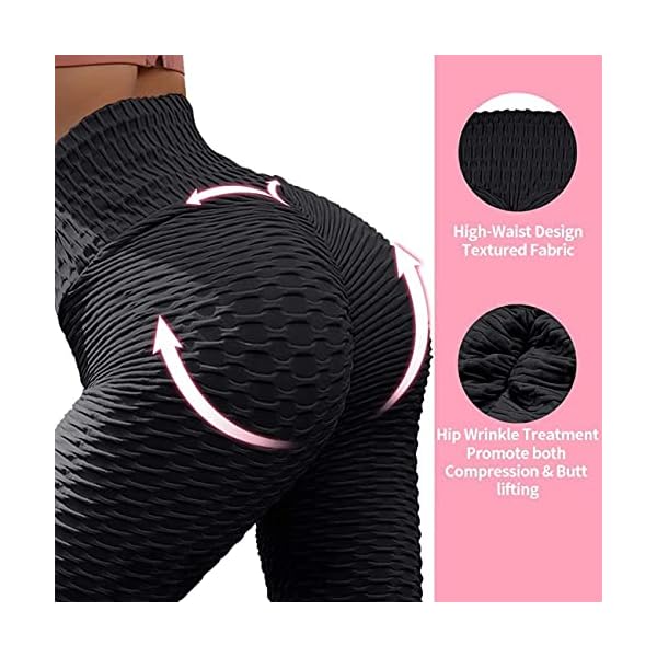 High-Waist-Slimming-Booty-Leggings-Yoga-Workout-Running-Butt-Lift-TikTok-Tights High Waist Slimming Booty Leggings Yoga Workout Running Butt Lift TikTok Tights UP01-BlackM