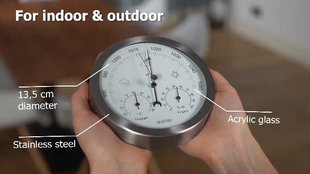 GardenMate Weerstation analoog 3 in 1 HOME voor binnen en buiten - barometer thermometer hygrometer GardenMate Weerstation analoog 3 in 1 HOME voor binnen en buiten - barometer thermometer hygrometer