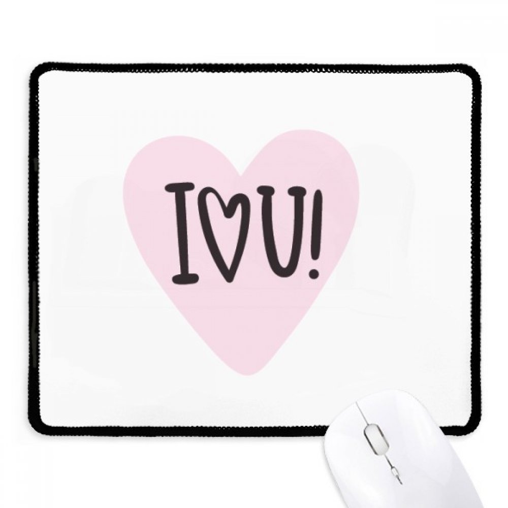 Mousepad negro Te Amo ideal para decorar tu oficina con un estilo único 3