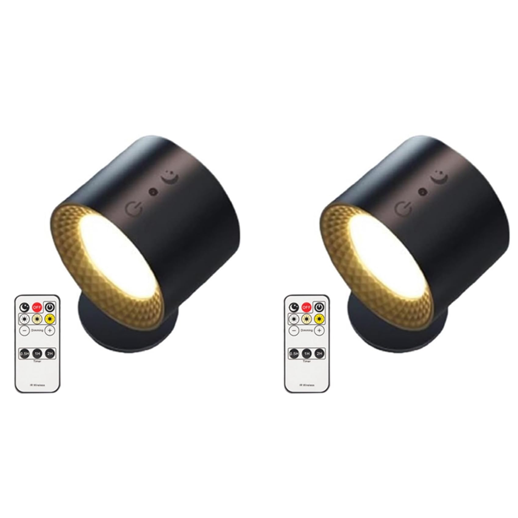 Vjsujehgy 2X Glow Right Lux,Glow Right Everywhere Light,Glow Right Lights,USB Rechargeable Lights Black