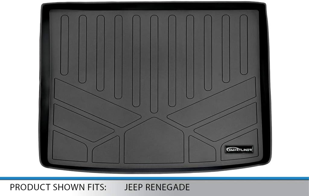 MAX LINER D0196 All Weather Cargo Liner Floor Mat Black for 2015-2018 Jeep Renegade