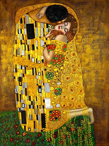 PosterDesign Digital Art Studio Gustav Klimt El Beso para enmarcar calidad museo (Poster, 30 x 40 cm (A3))