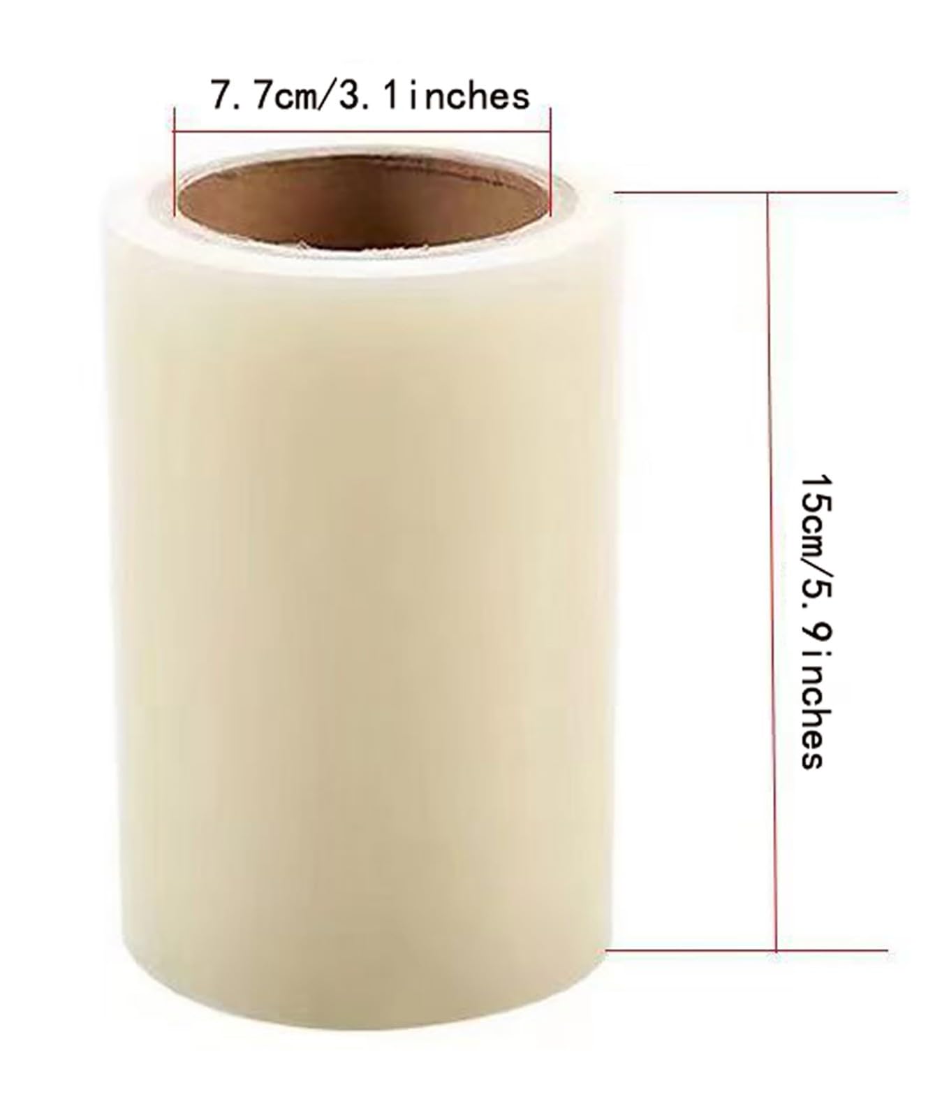 Pellicola Monouso per Scarpe, Foro Interno da 1,41/3,1 Pollici, Larghezza 15/16 DM, Facile da Usare per Macchine Copriscarpe Automatiche in Aree di Lavorazione Alimentare(3 Roll*7.5CM+15CM)
