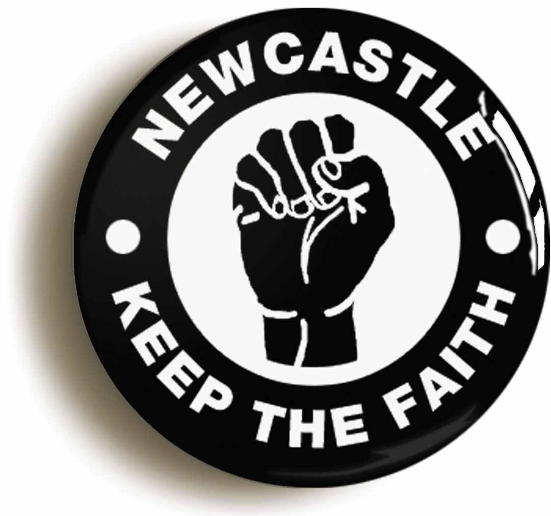 Newcastle Keep The Faith Northern Soul Fridge Magnet (Circular 2inch / 50mm Diameter)
