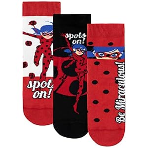 Miraculous – Chaussettes Pack de 3 – Ladybug – Fille