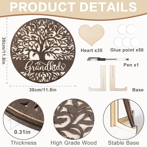 Family-Tree-Gifts-for-Grandparents-from-Grandkids-Home-Decor-Gifts-for-Family-Mothers-Day-Personalized-Gifts-for-Grandma-from-Granddaughter-Grandson-Customized-Family-Name-Sign-Grandkids-Wood-Plaque Family Tree Gifts for Grandparents from Grandkids Home Decor Gifts for Family Mothers Day Personalized Gifts for Grandma from Granddaughter Grandson Customized Family Name Sign Grandkids Wood Plaque