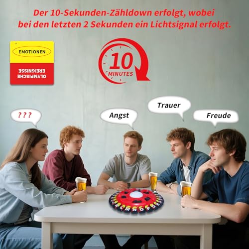 Juxtaposia Rasende Wörter Deutsch,Buchstaben Spiel für Familienabende, Partys und Spieleabende,Wortspiel für 2-8 Spieler ab 8 Jahren, mit kompaktem Design und variablen Schwierigkeitsstufen. – Bild 5