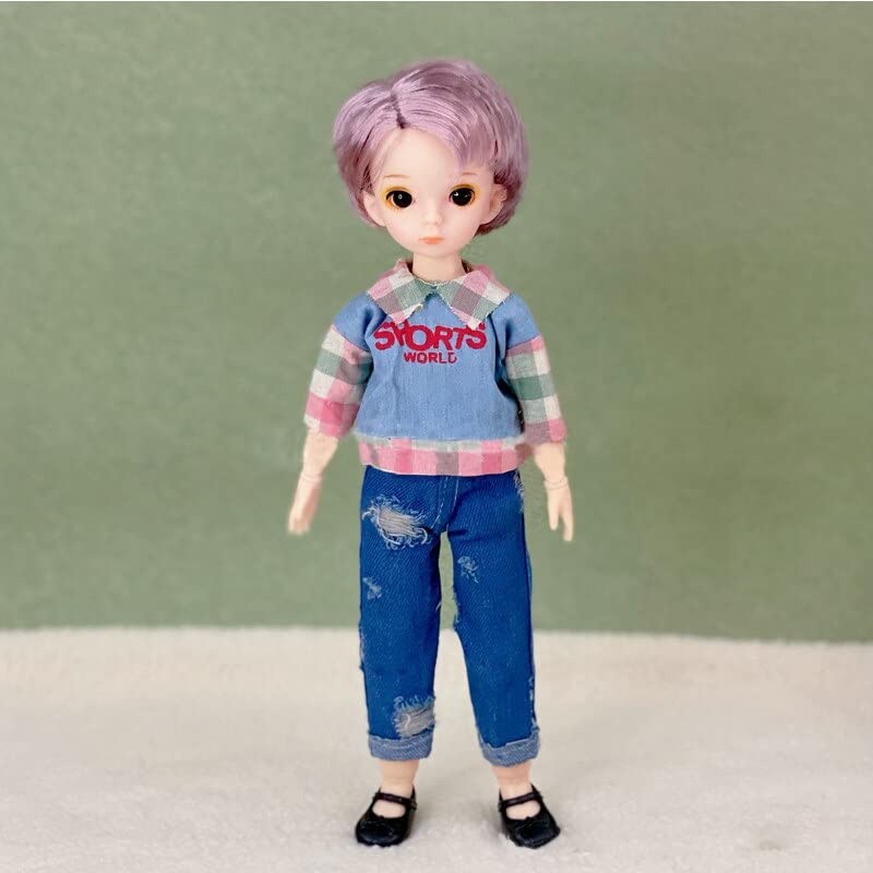 Image of DSR inchBJD Dolls 30CM Smart Boy Doll with Full Set Clothes Shoes Wig Makeup Gift for Girls and Boys (30Cm (Multi Color -Pack of 1))
