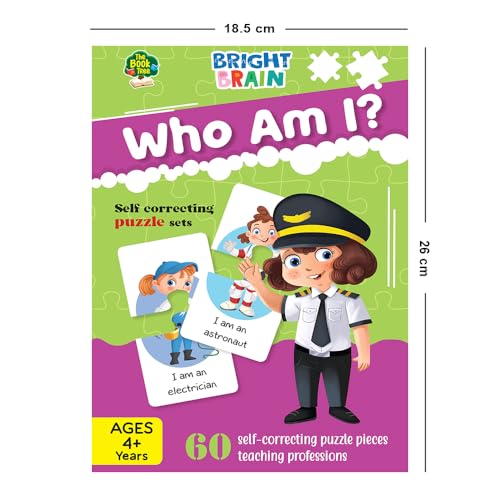 Image of The Book Tree Bright Brain Profession Puzzle for Kids | 60 Self-Correcting Matching Sets | Learn Jobs & Occupations | Educational & Gifting Toy for Ages 3+
