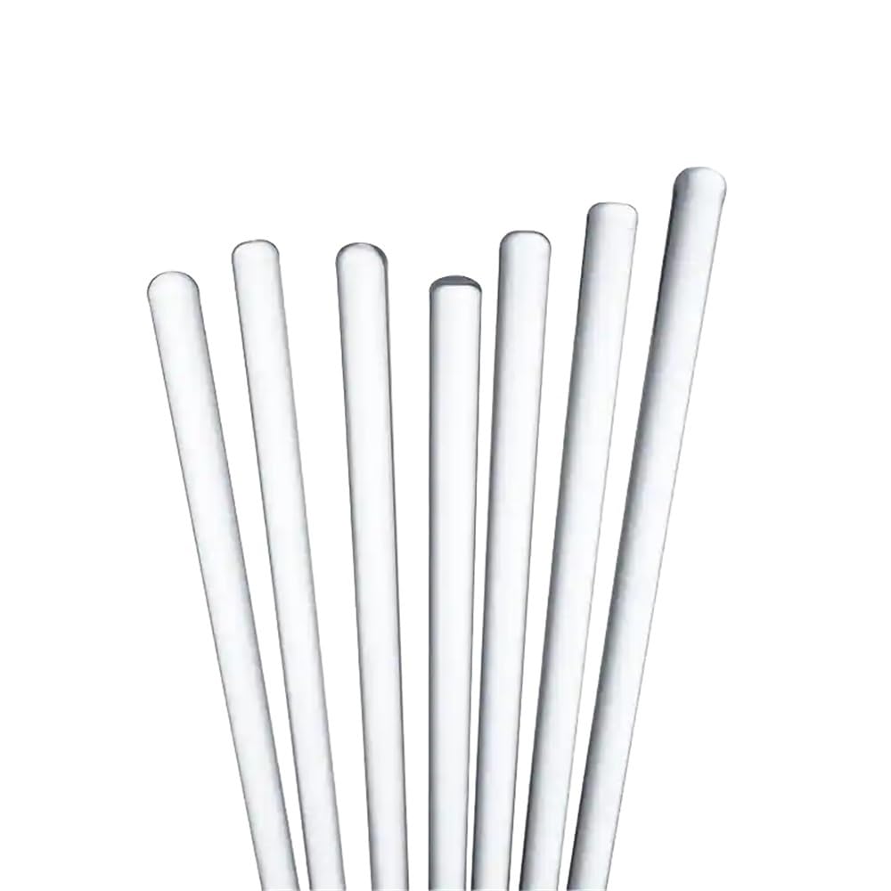 Agitador de vidrio de 10 Uds for barra guía de líquido de filtro, varilla agitadora de vidrio de 4-10mm de diámetro, varilla agitadora de laboratorio transparente(10x400mm)