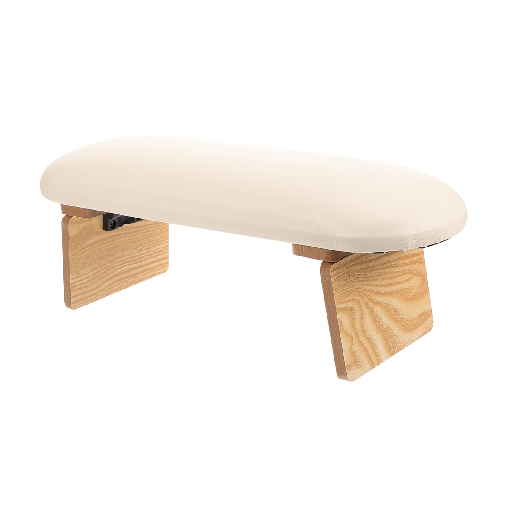Reposabrazos Ajustable en para Manicura Plegable para Reducir Presión Muñeca de Madera y Pu Esponja, Ajustable en Adecuado para Trabajo en Casa o Salón de Uñas