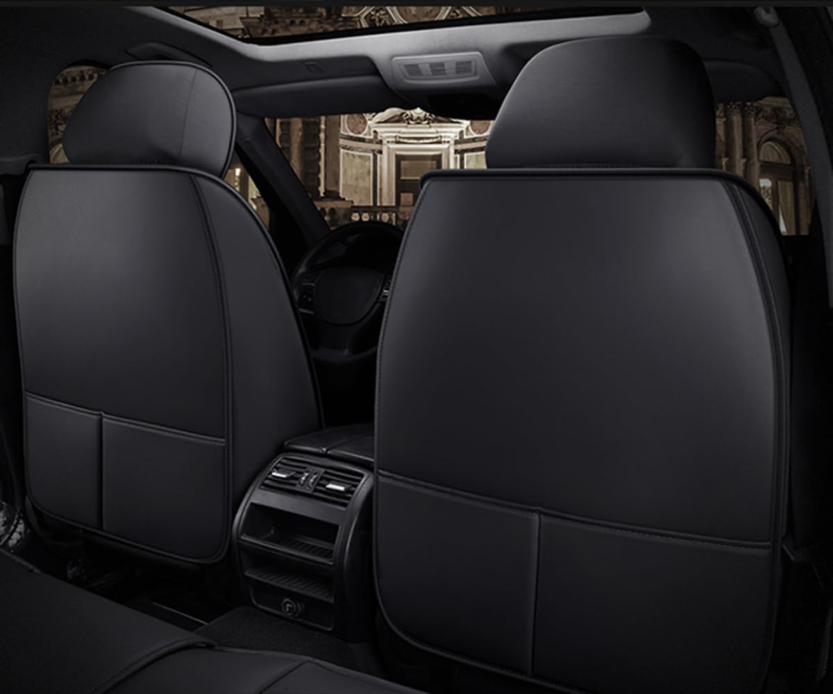 DESIAR Pokrowce na siedzenia samochodowe seria do Mitsubishi Pajero 4 2 Sport Outlander XL ASX Montero akcesoria Lancer 9 10 Carisma Kompatybilny pokrowiec na fotel samochodowy, czarno-czerwony