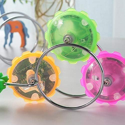 MOKRUSH Gyro YoYo Ball Toys for Kids Gifts, Magnetic Gyro Wheel, LED Colorful Light Flashing Spinning Top, 8.5 cm Plastic, Multi Colors 4
