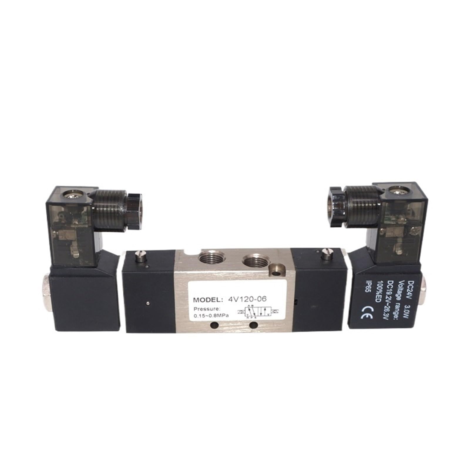 Distributeur 4V120-06 DC24V valve pneumatique 5/2 voies pour circuit d'air comprimé