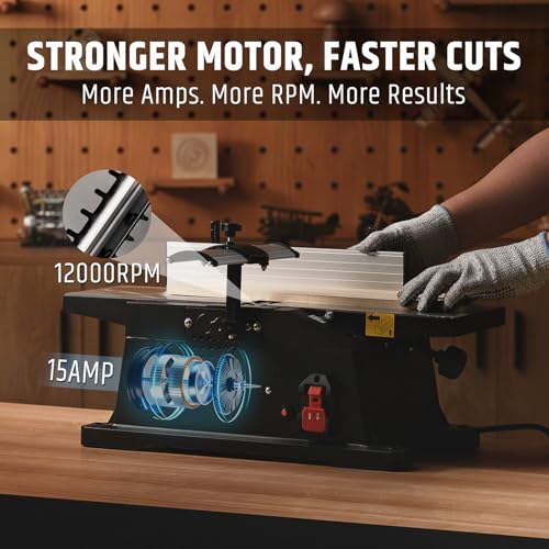 WOODSTARTER 6-Inch Benchtop Jointer