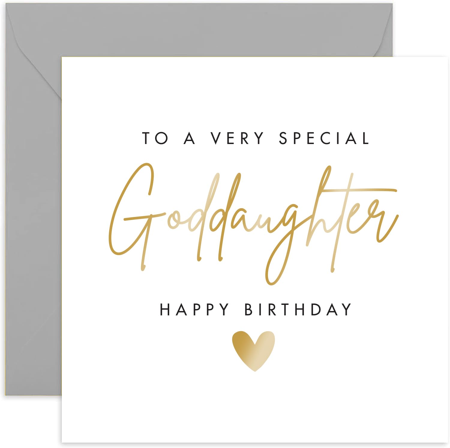 Old English Co. Carte D'anniversaire Spéciale Pour Filleule – Cadeau D'anniversaire Pour Filleule Adulte De La Part D'une Marraine – Carte