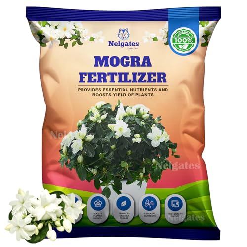 Nelgates Organic Mogra Fertilizer for Plants | Premium Jasmine Fertilizer for Abundant Flowering & Fragrance | Flower Booster for Home Garden, Indoor & Outdoor Plants 1 kg