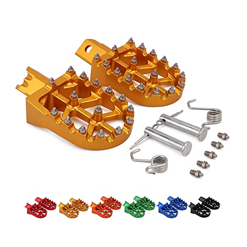 JFG-RACING Dirt Pit Bike Foot pegs Footpegs For CRF50 CRF70 CRF110 XR50 XR70 XR110 Pit Bike Chinese Stomp Demon X WPB Orion M2R Lucky MX Thumpstar Piranha Coolsterand Tao Tao Bosuer KAYO - Gold