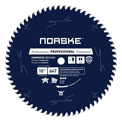Norske Tools 10" Composite Decking Saw Blade