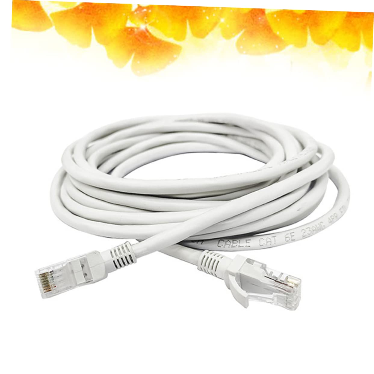 Cavo Ethernet Cat6 50m Bianco in Rame per Rete Veloce