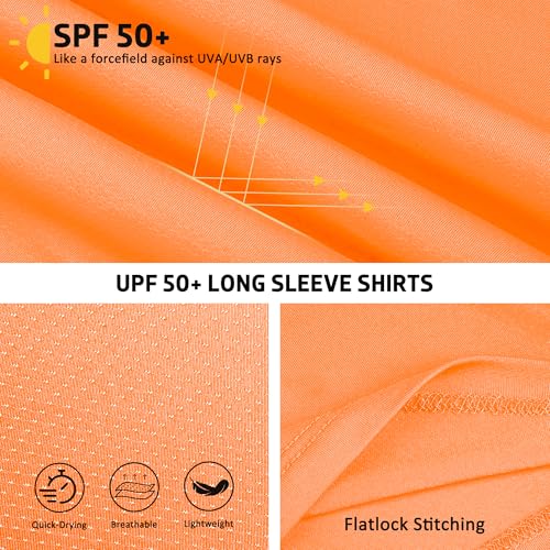 BIG ELEPHANT 2 Pack Boys Athletic Hoodie Mesh Moisture Wicking Active Performance Long Sleeve T Shirt Quick Dry Fit Pullover2