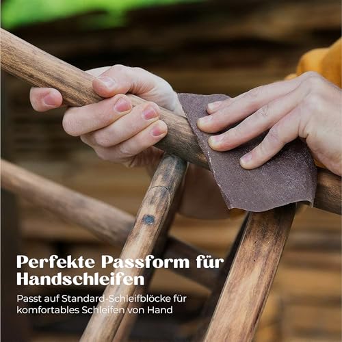 Hawerk Profi Schleifpapier Set, 80 - 3000 Körnung, 45 Stück