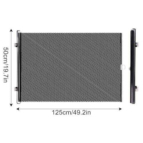 Katzen-Türgitter - Einklappbares Gitter für Innenräume - Mit Saugnäpfen Kindersicher Verstellbar Falbar 50x125 cm für Türöffnung Flur Schlafzimmer Balkon Küche