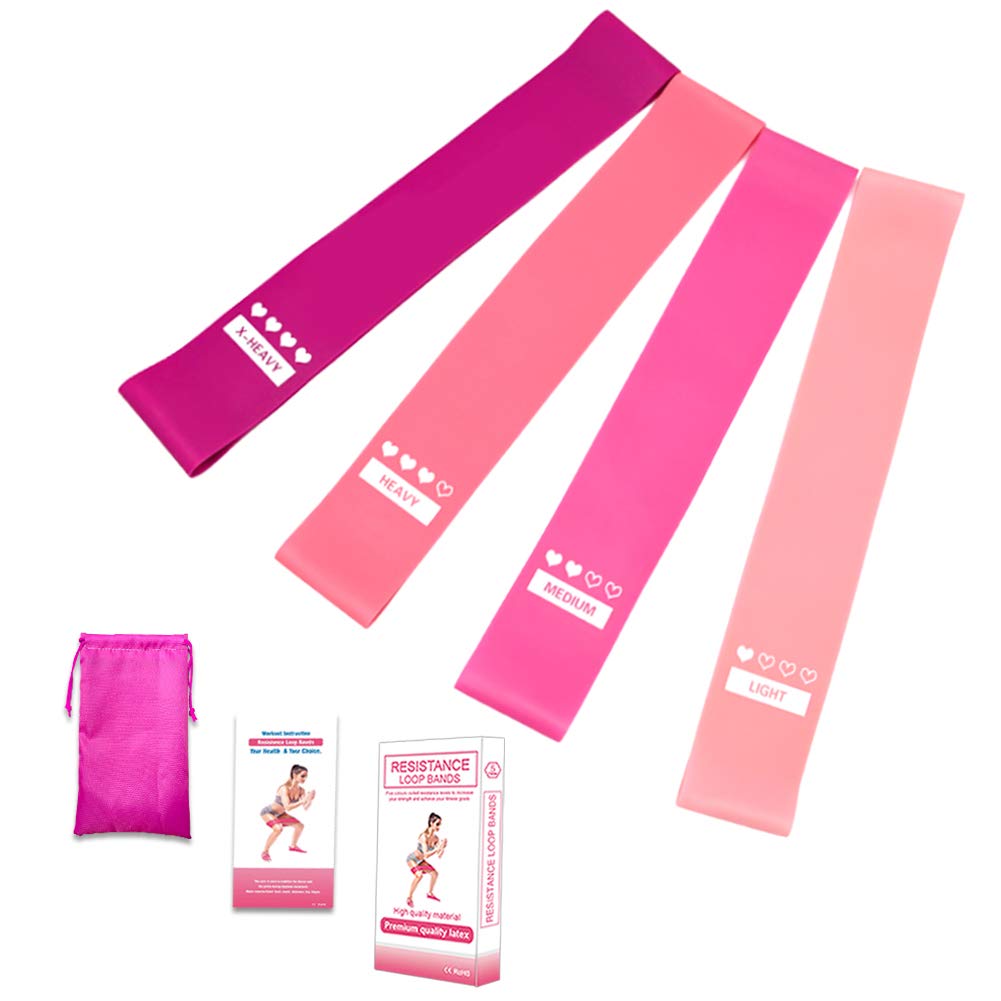 AFexm Natural Latex Workout Bands Resistance Exercise Bands for Home Fitness