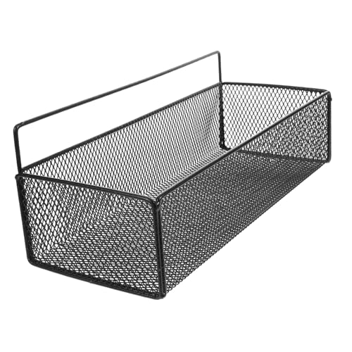 MAGICLULU 1 Juego Estante De Pared Cesta De La Esquina De La Ducha Organizador Muro Estantes De Baño Encimera Pared Transparente Sin Taladro Estantería Para Baño Colador Black Planchar