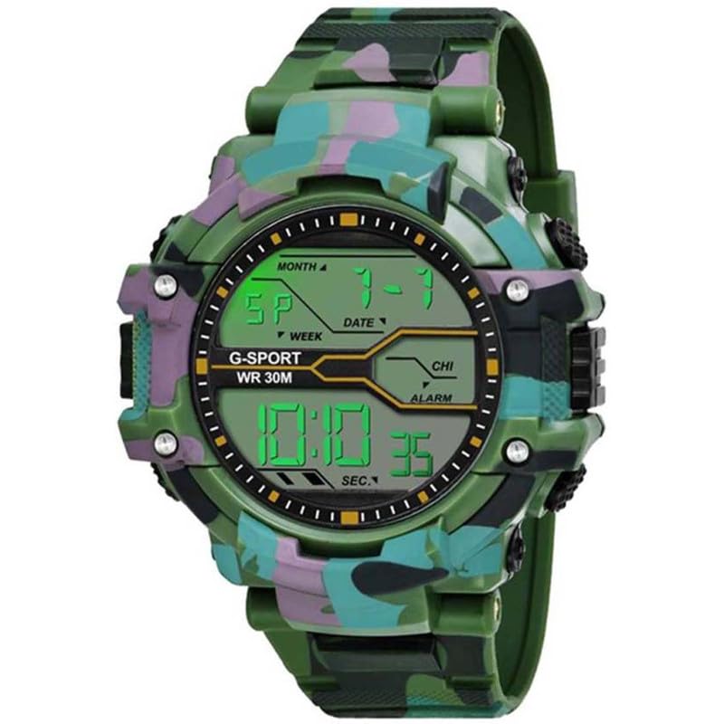 Glazba Green Army Analog Dial Date Aperture Functioning Wrist Digital Watch for Men (B0CW654B6C) Amazon Price History, Amazon Price Tracker