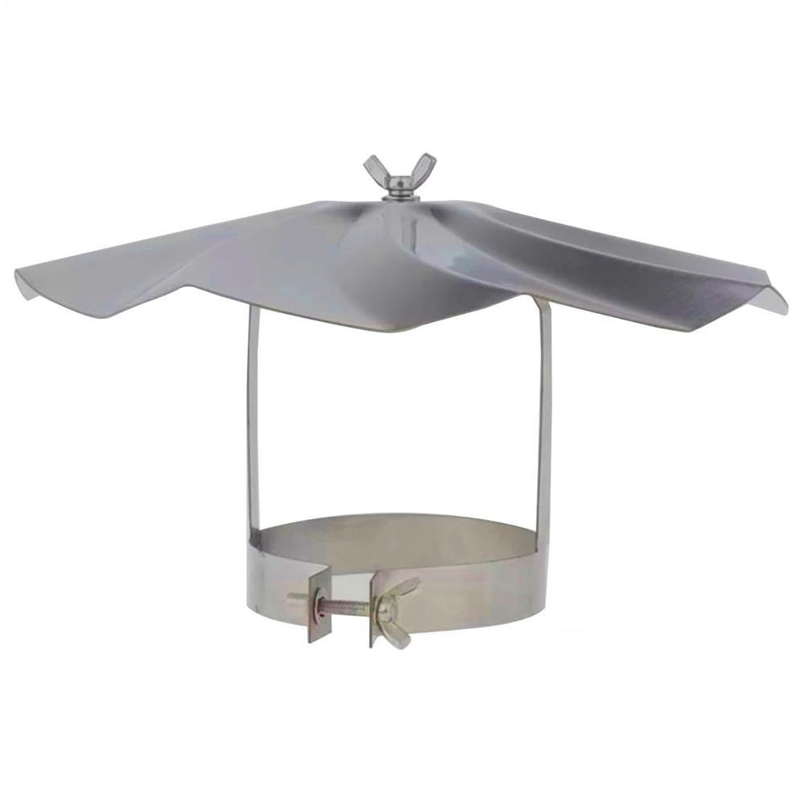 Chimney Cowl Fireplace Chimney Caps Stainless Steel Roof Cone Cap Stove Pipe Outside Cover Snow Dust Protection(60mm)