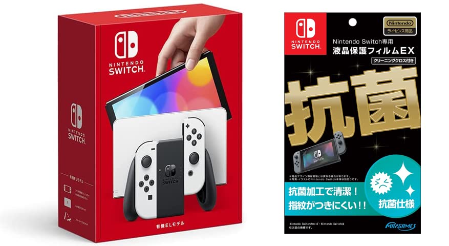Amazon.co.jp: Nintendo Switch(有機ELモデル) Joy-Con(L)/(R  